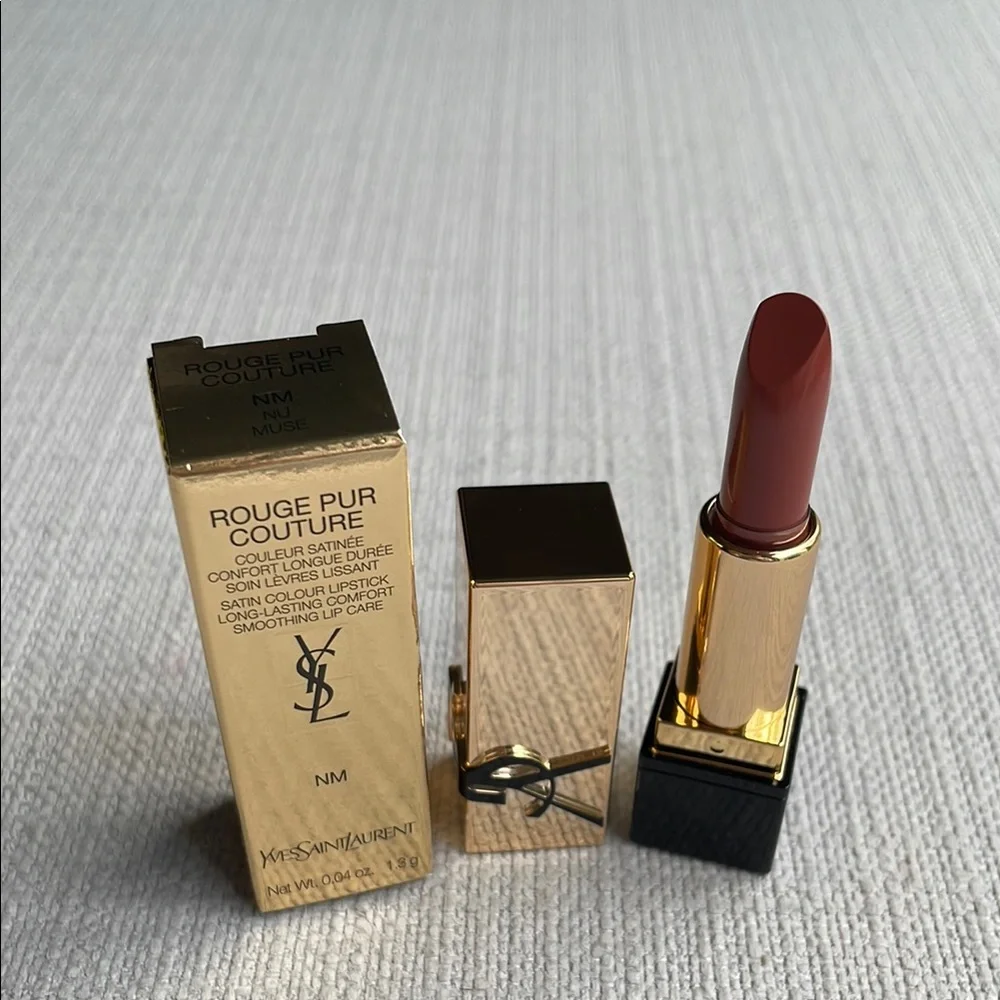 Yves Saint Laurent Rouge Pur Couture Caring Satin Lipstick Mini - nu muse